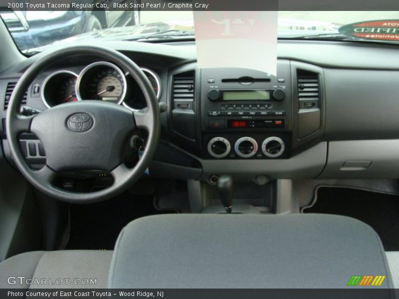 Black Sand Pearl / Graphite Gray 2008 Toyota Tacoma Regular Cab