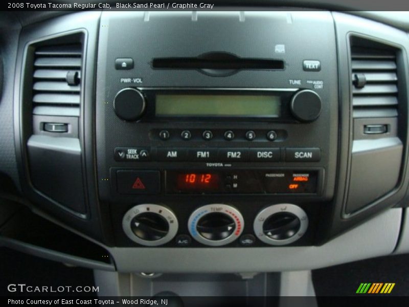 Black Sand Pearl / Graphite Gray 2008 Toyota Tacoma Regular Cab