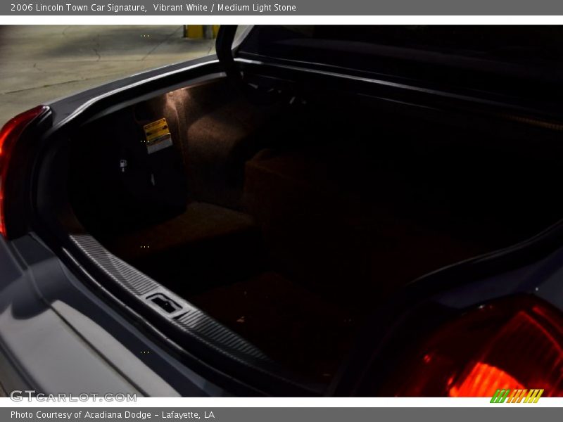 Vibrant White / Medium Light Stone 2006 Lincoln Town Car Signature