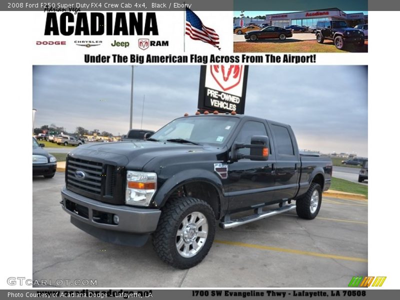Black / Ebony 2008 Ford F250 Super Duty FX4 Crew Cab 4x4