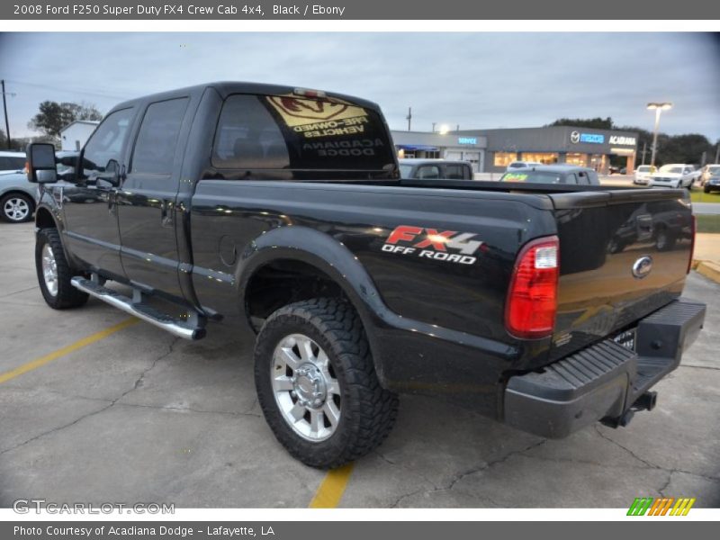 Black / Ebony 2008 Ford F250 Super Duty FX4 Crew Cab 4x4