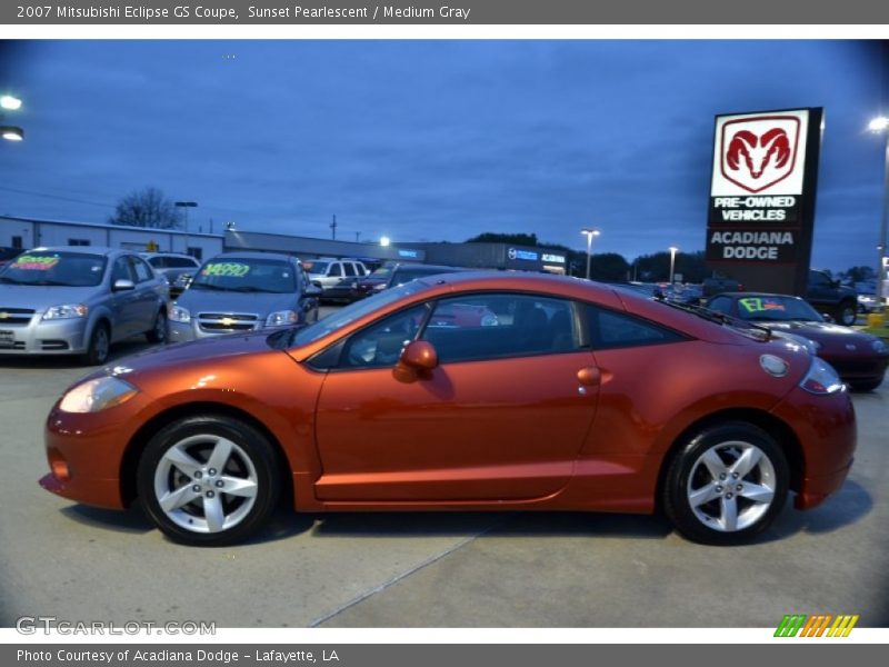Sunset Pearlescent / Medium Gray 2007 Mitsubishi Eclipse GS Coupe