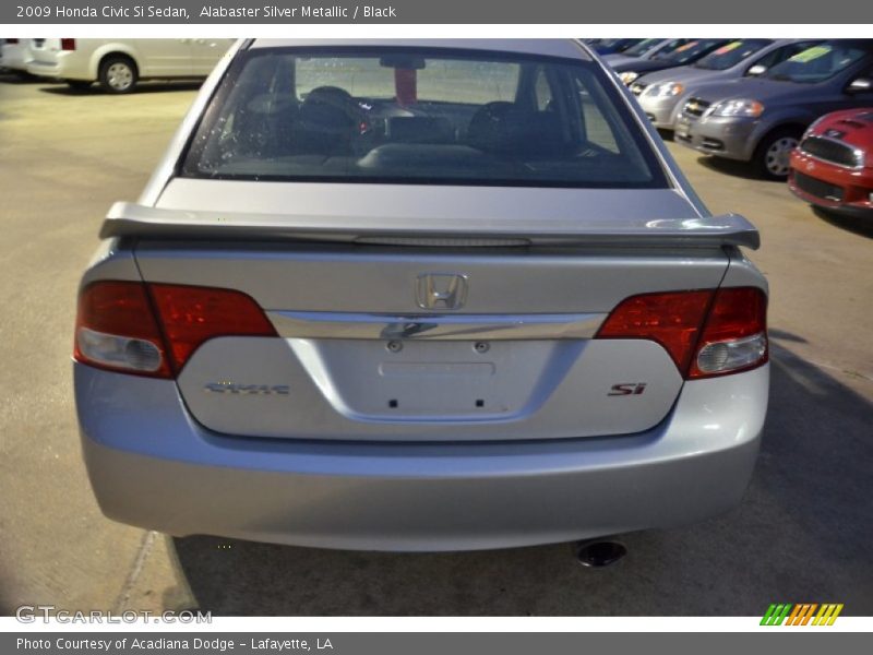 Alabaster Silver Metallic / Black 2009 Honda Civic Si Sedan