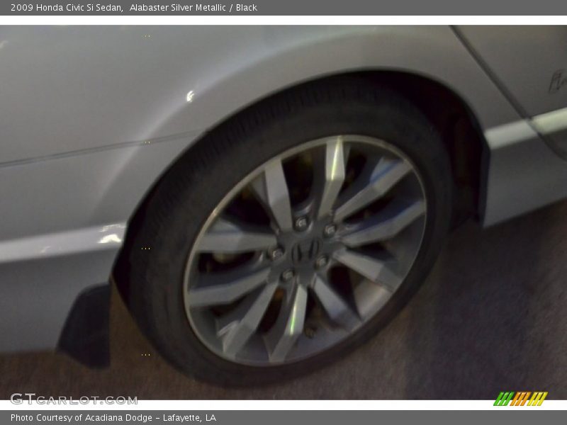Alabaster Silver Metallic / Black 2009 Honda Civic Si Sedan