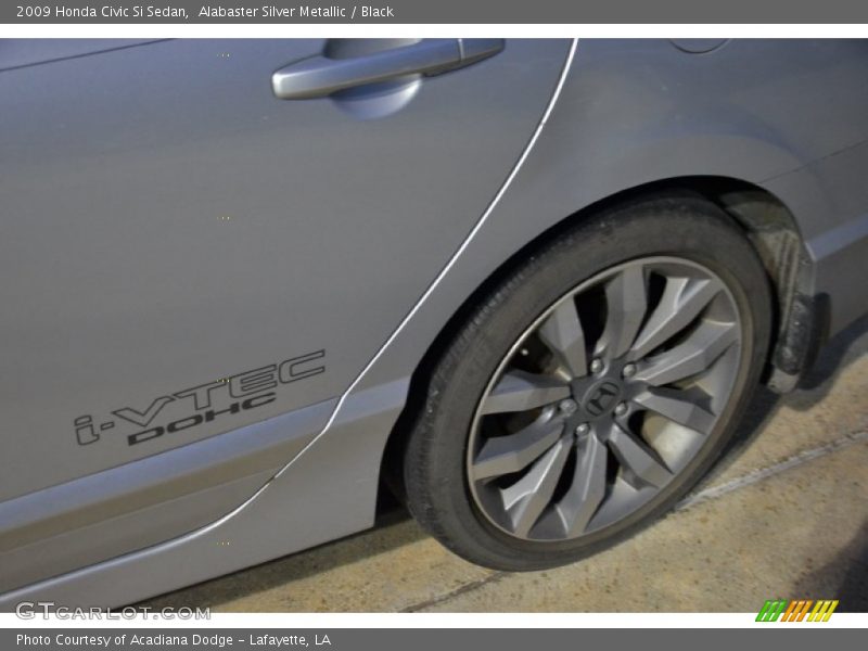 Alabaster Silver Metallic / Black 2009 Honda Civic Si Sedan