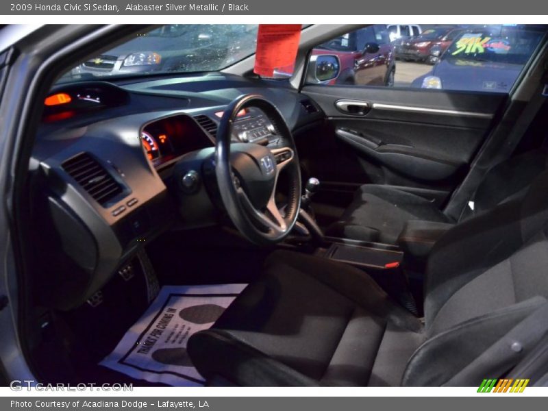 Alabaster Silver Metallic / Black 2009 Honda Civic Si Sedan