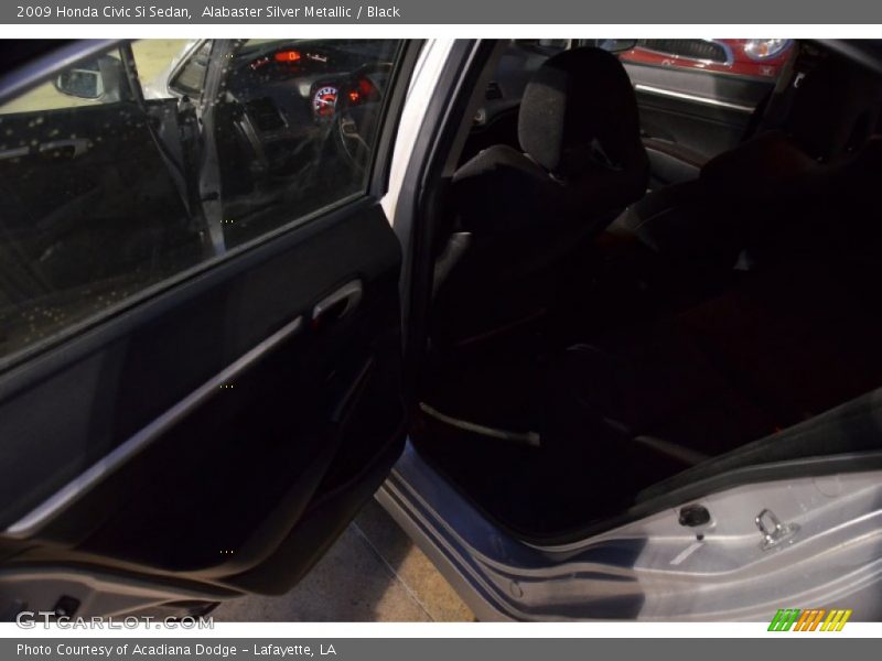 Alabaster Silver Metallic / Black 2009 Honda Civic Si Sedan