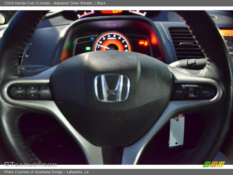 Alabaster Silver Metallic / Black 2009 Honda Civic Si Sedan