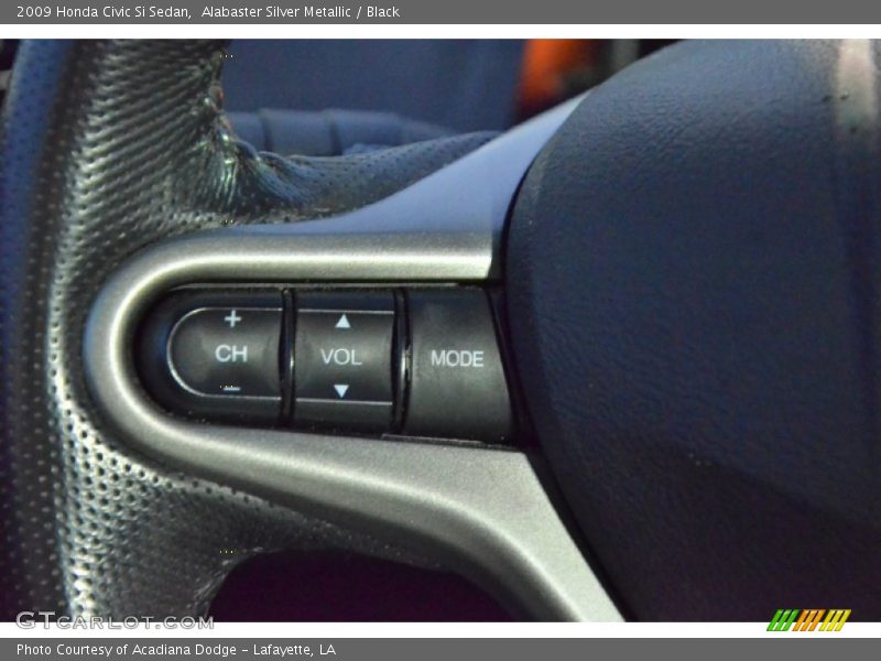 Alabaster Silver Metallic / Black 2009 Honda Civic Si Sedan