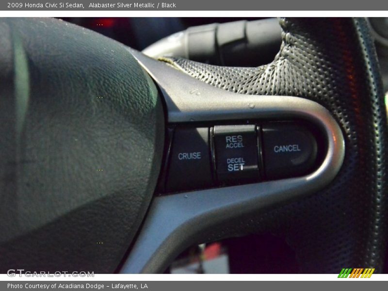 Alabaster Silver Metallic / Black 2009 Honda Civic Si Sedan