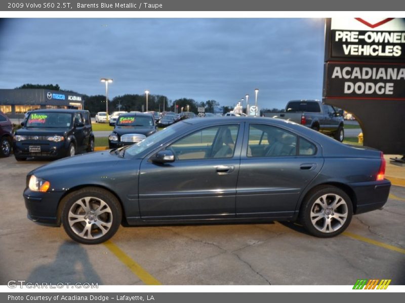 Barents Blue Metallic / Taupe 2009 Volvo S60 2.5T