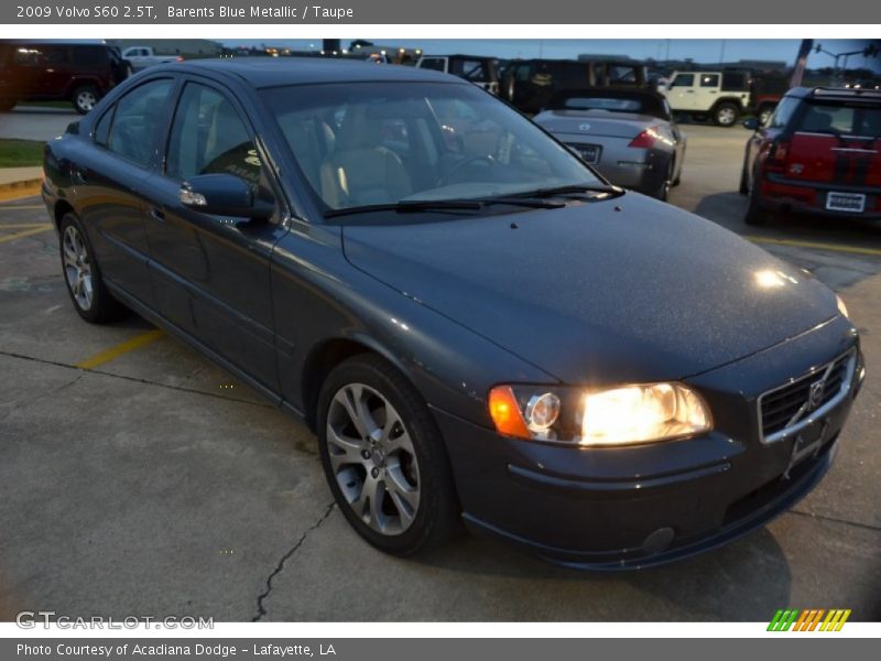 Barents Blue Metallic / Taupe 2009 Volvo S60 2.5T
