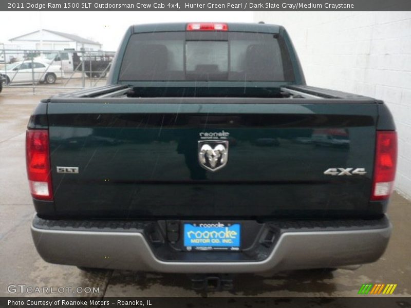 Hunter Green Pearl / Dark Slate Gray/Medium Graystone 2011 Dodge Ram 1500 SLT Outdoorsman Crew Cab 4x4