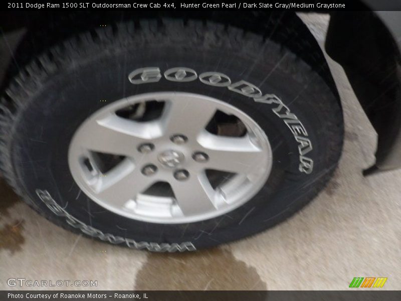 Hunter Green Pearl / Dark Slate Gray/Medium Graystone 2011 Dodge Ram 1500 SLT Outdoorsman Crew Cab 4x4