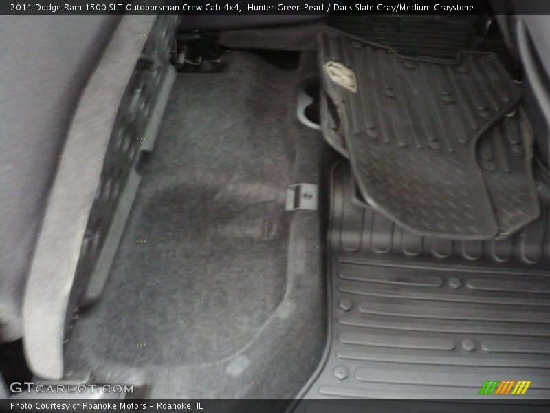 Hunter Green Pearl / Dark Slate Gray/Medium Graystone 2011 Dodge Ram 1500 SLT Outdoorsman Crew Cab 4x4