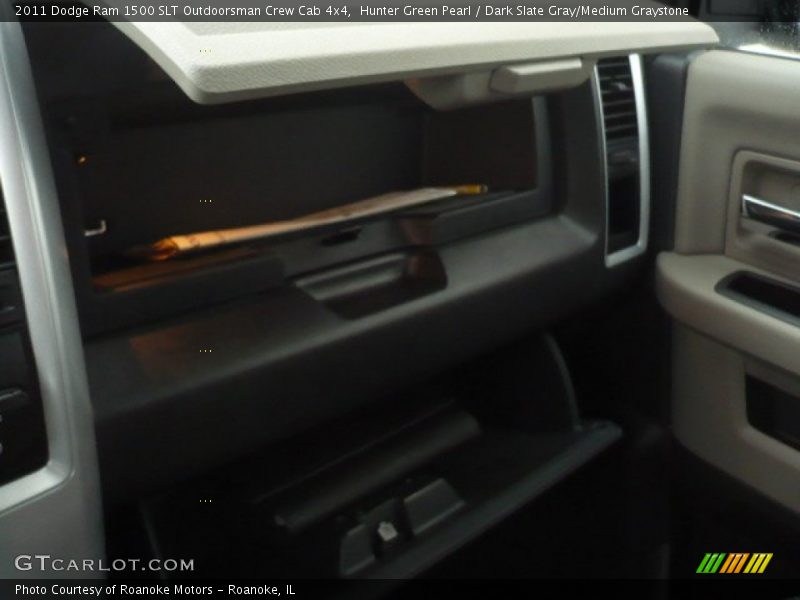 Hunter Green Pearl / Dark Slate Gray/Medium Graystone 2011 Dodge Ram 1500 SLT Outdoorsman Crew Cab 4x4