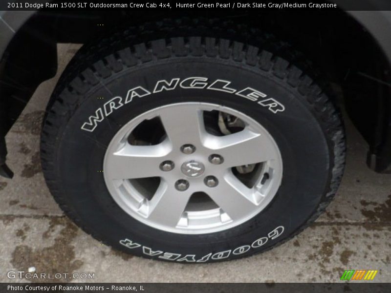 Hunter Green Pearl / Dark Slate Gray/Medium Graystone 2011 Dodge Ram 1500 SLT Outdoorsman Crew Cab 4x4