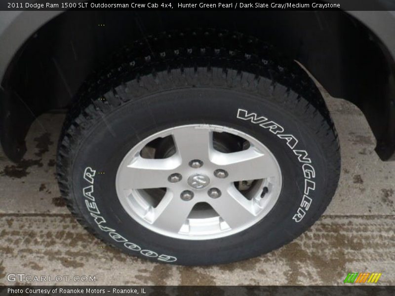 Hunter Green Pearl / Dark Slate Gray/Medium Graystone 2011 Dodge Ram 1500 SLT Outdoorsman Crew Cab 4x4