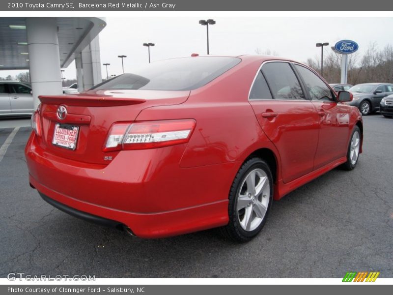 Barcelona Red Metallic / Ash Gray 2010 Toyota Camry SE