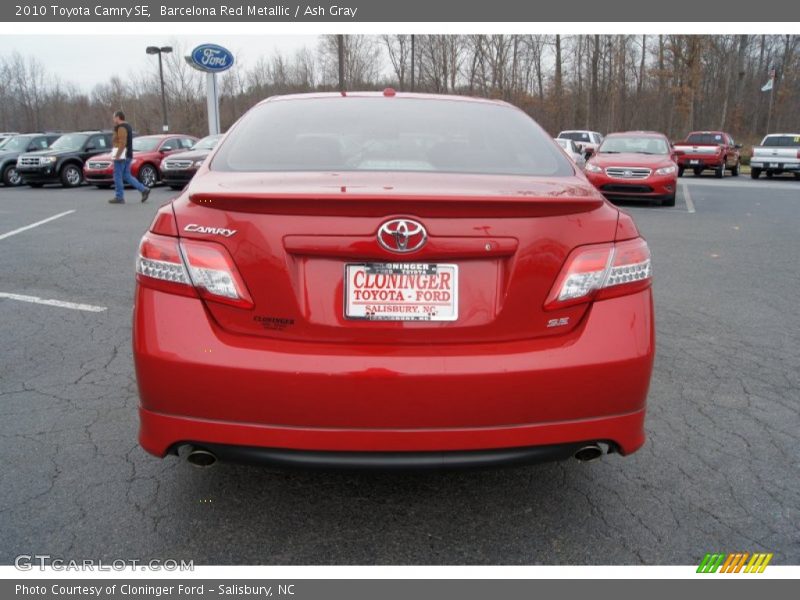 Barcelona Red Metallic / Ash Gray 2010 Toyota Camry SE