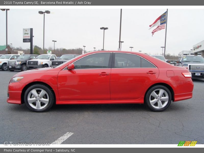 Barcelona Red Metallic / Ash Gray 2010 Toyota Camry SE