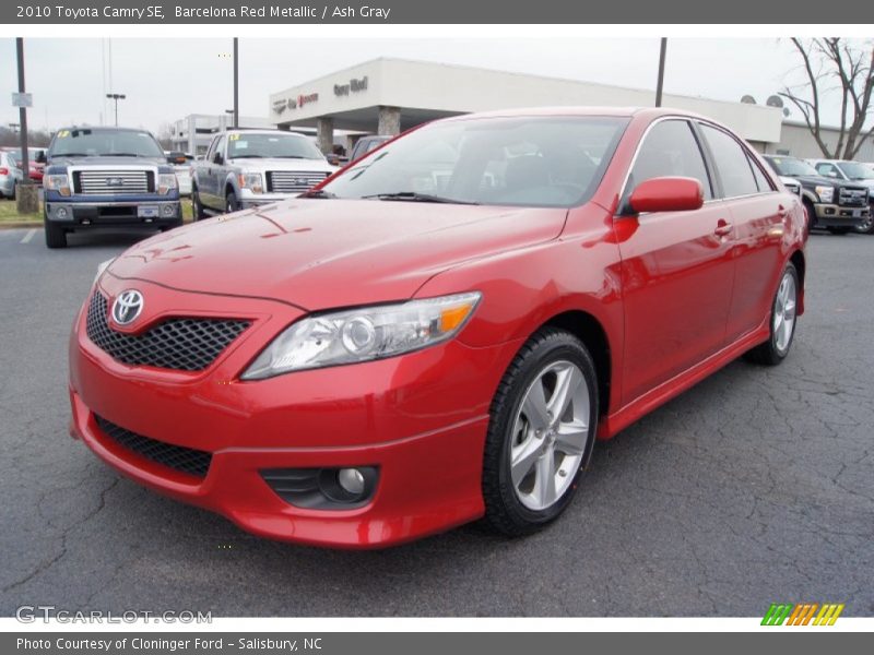 Barcelona Red Metallic / Ash Gray 2010 Toyota Camry SE