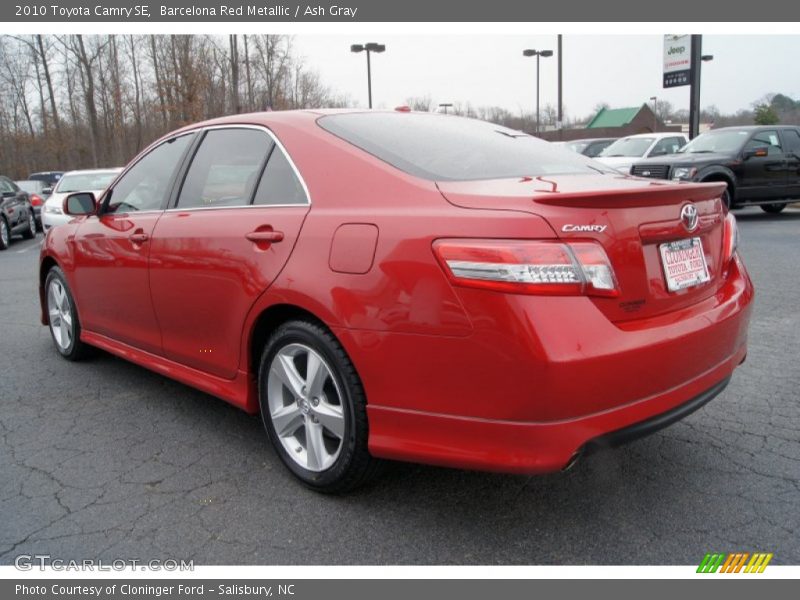 Barcelona Red Metallic / Ash Gray 2010 Toyota Camry SE