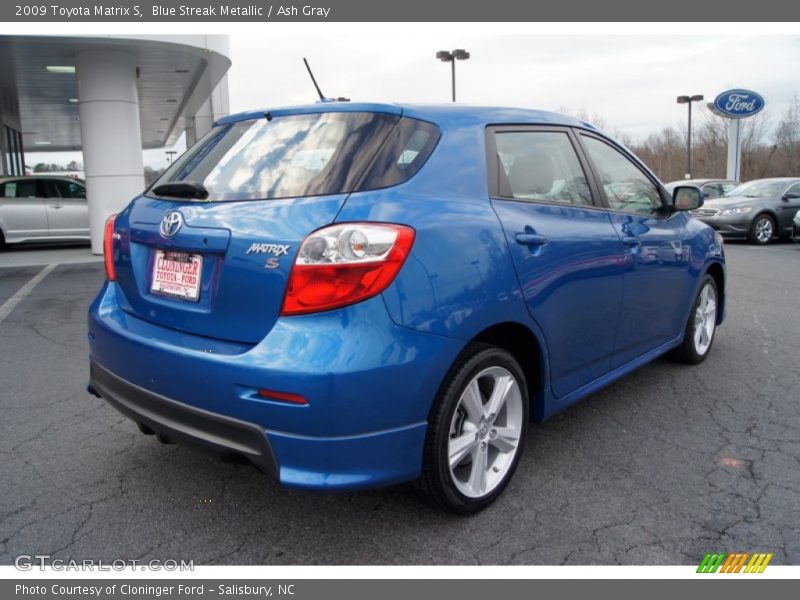 Blue Streak Metallic / Ash Gray 2009 Toyota Matrix S