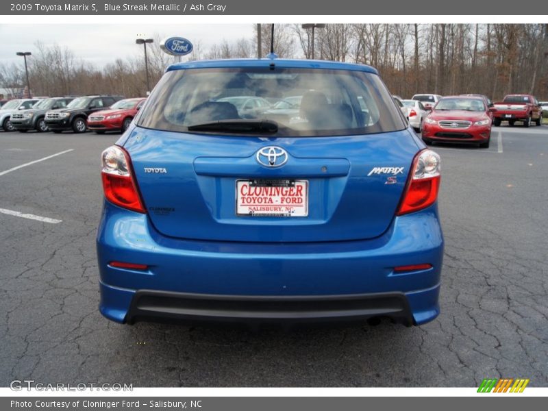 Blue Streak Metallic / Ash Gray 2009 Toyota Matrix S