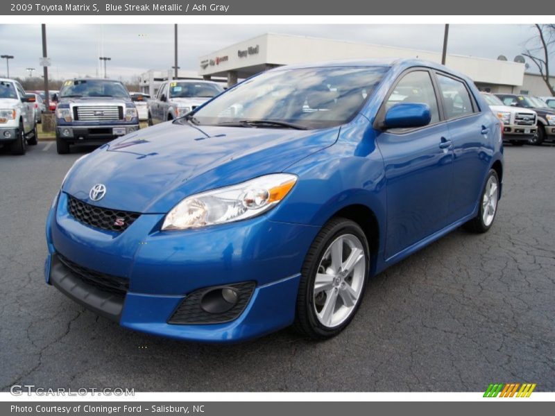 Blue Streak Metallic / Ash Gray 2009 Toyota Matrix S