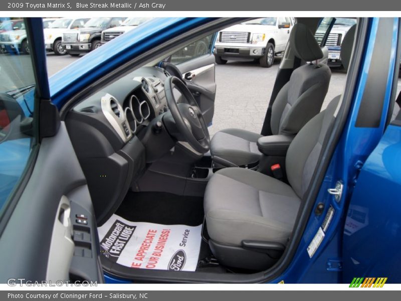Blue Streak Metallic / Ash Gray 2009 Toyota Matrix S