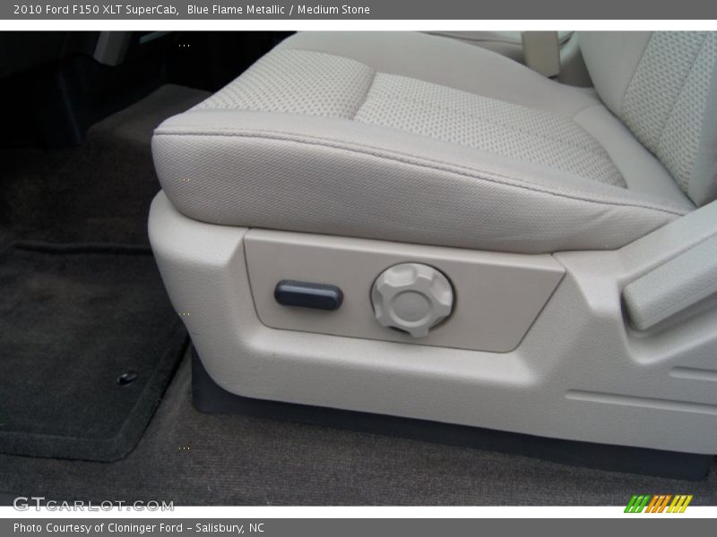 Blue Flame Metallic / Medium Stone 2010 Ford F150 XLT SuperCab