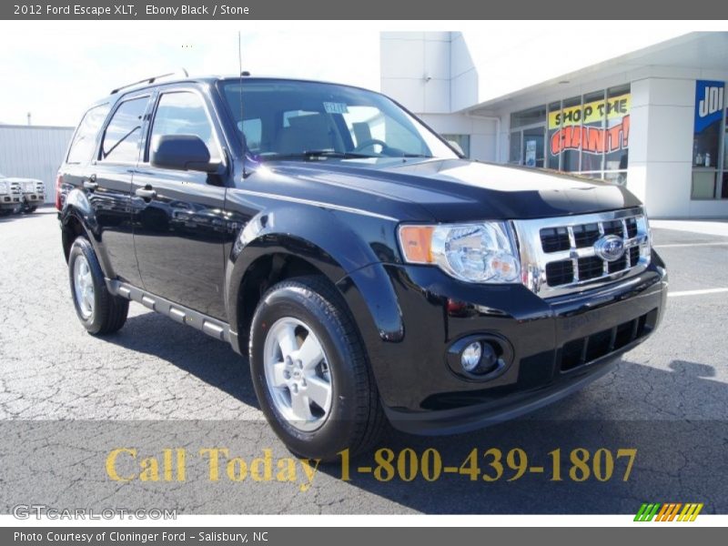 Ebony Black / Stone 2012 Ford Escape XLT