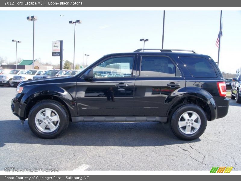 Ebony Black / Stone 2012 Ford Escape XLT