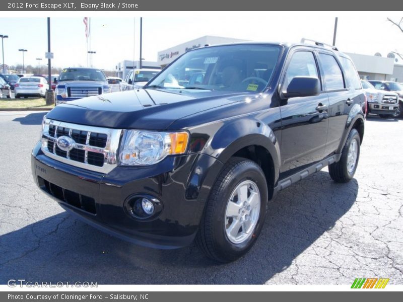 Ebony Black / Stone 2012 Ford Escape XLT