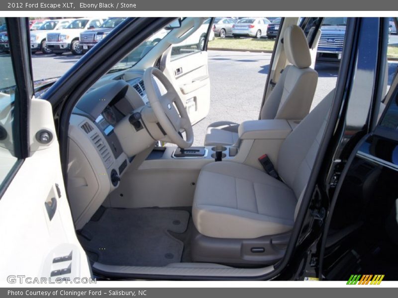 Ebony Black / Stone 2012 Ford Escape XLT