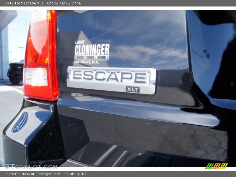 Ebony Black / Stone 2012 Ford Escape XLT