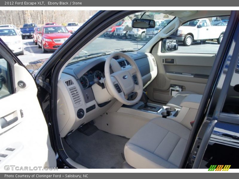 Ebony Black / Stone 2012 Ford Escape XLT