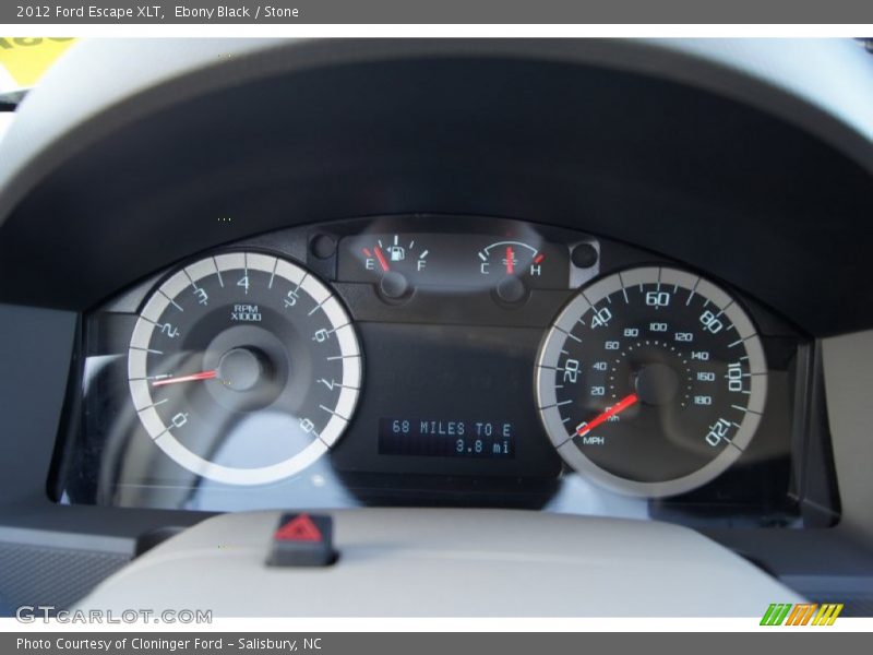 Ebony Black / Stone 2012 Ford Escape XLT