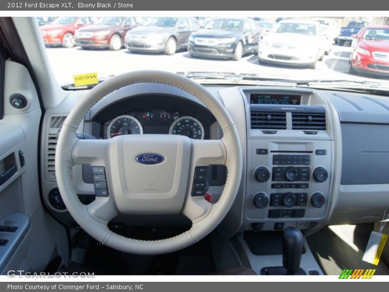 Ebony Black / Stone 2012 Ford Escape XLT