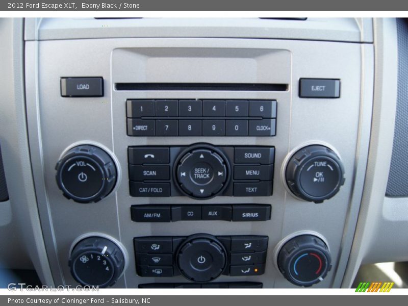Ebony Black / Stone 2012 Ford Escape XLT