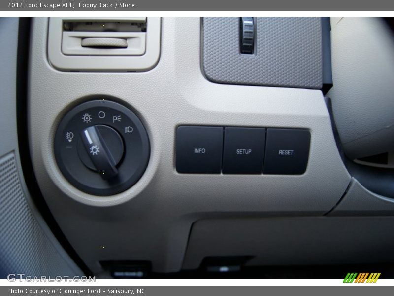 Ebony Black / Stone 2012 Ford Escape XLT