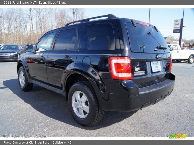 Ebony Black / Stone 2012 Ford Escape XLT