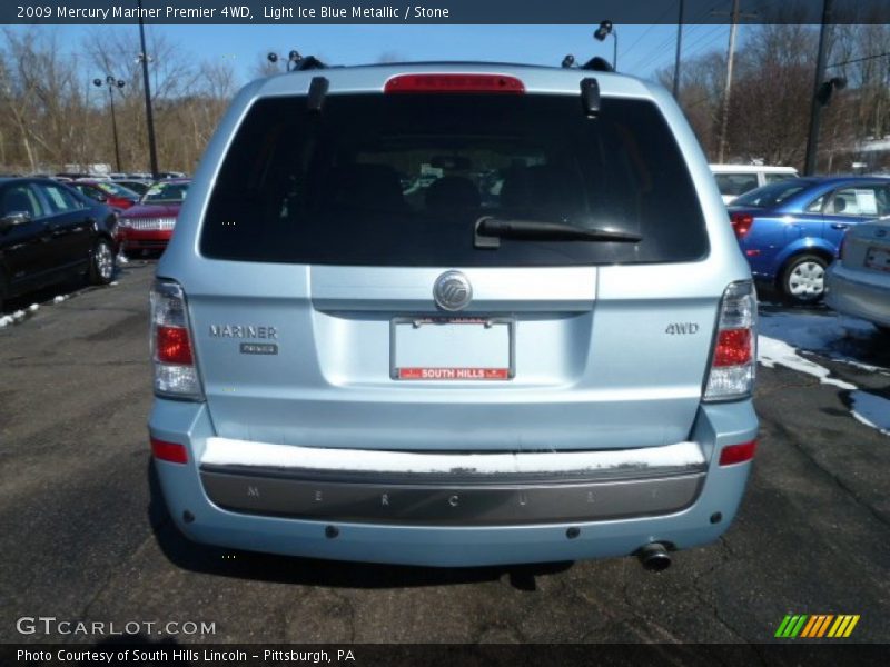 Light Ice Blue Metallic / Stone 2009 Mercury Mariner Premier 4WD
