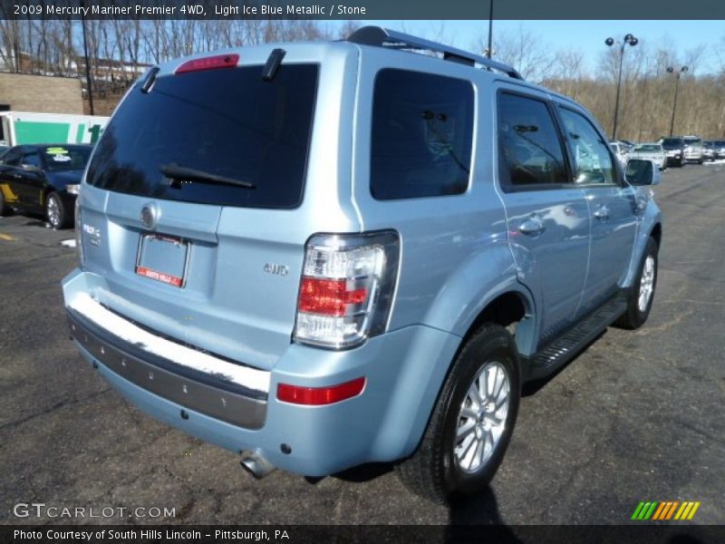 Light Ice Blue Metallic / Stone 2009 Mercury Mariner Premier 4WD