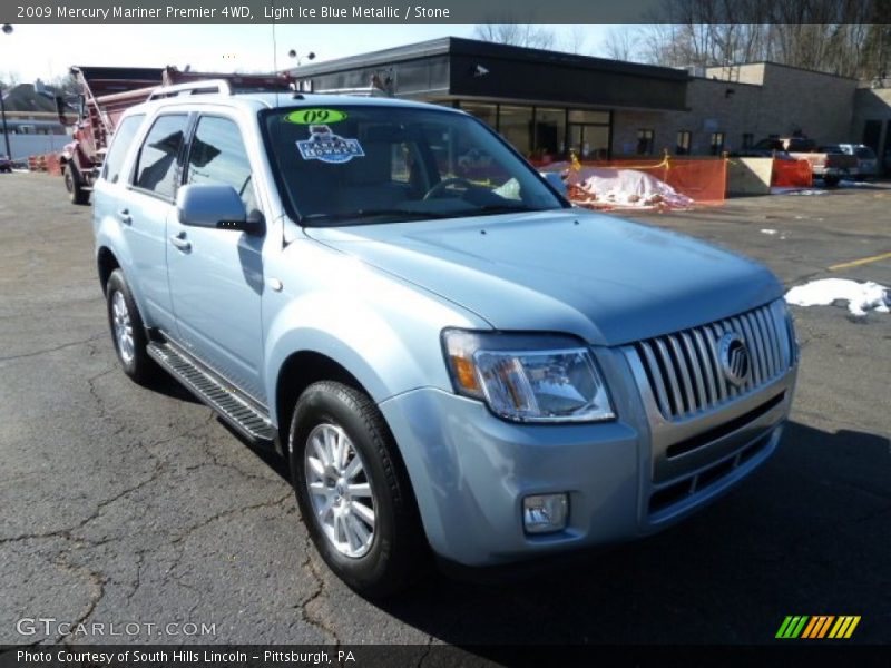 Light Ice Blue Metallic / Stone 2009 Mercury Mariner Premier 4WD