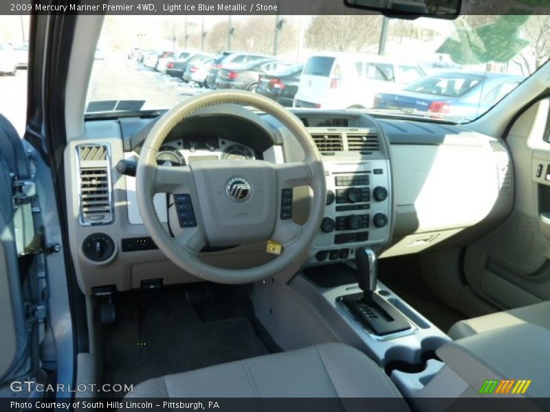 Light Ice Blue Metallic / Stone 2009 Mercury Mariner Premier 4WD