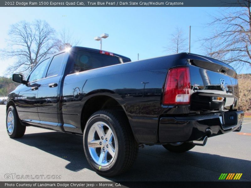 True Blue Pearl / Dark Slate Gray/Medium Graystone 2012 Dodge Ram 1500 Express Quad Cab