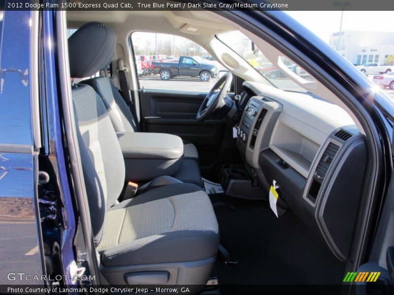 True Blue Pearl / Dark Slate Gray/Medium Graystone 2012 Dodge Ram 1500 Express Quad Cab