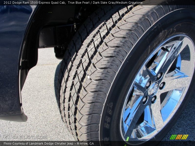 True Blue Pearl / Dark Slate Gray/Medium Graystone 2012 Dodge Ram 1500 Express Quad Cab